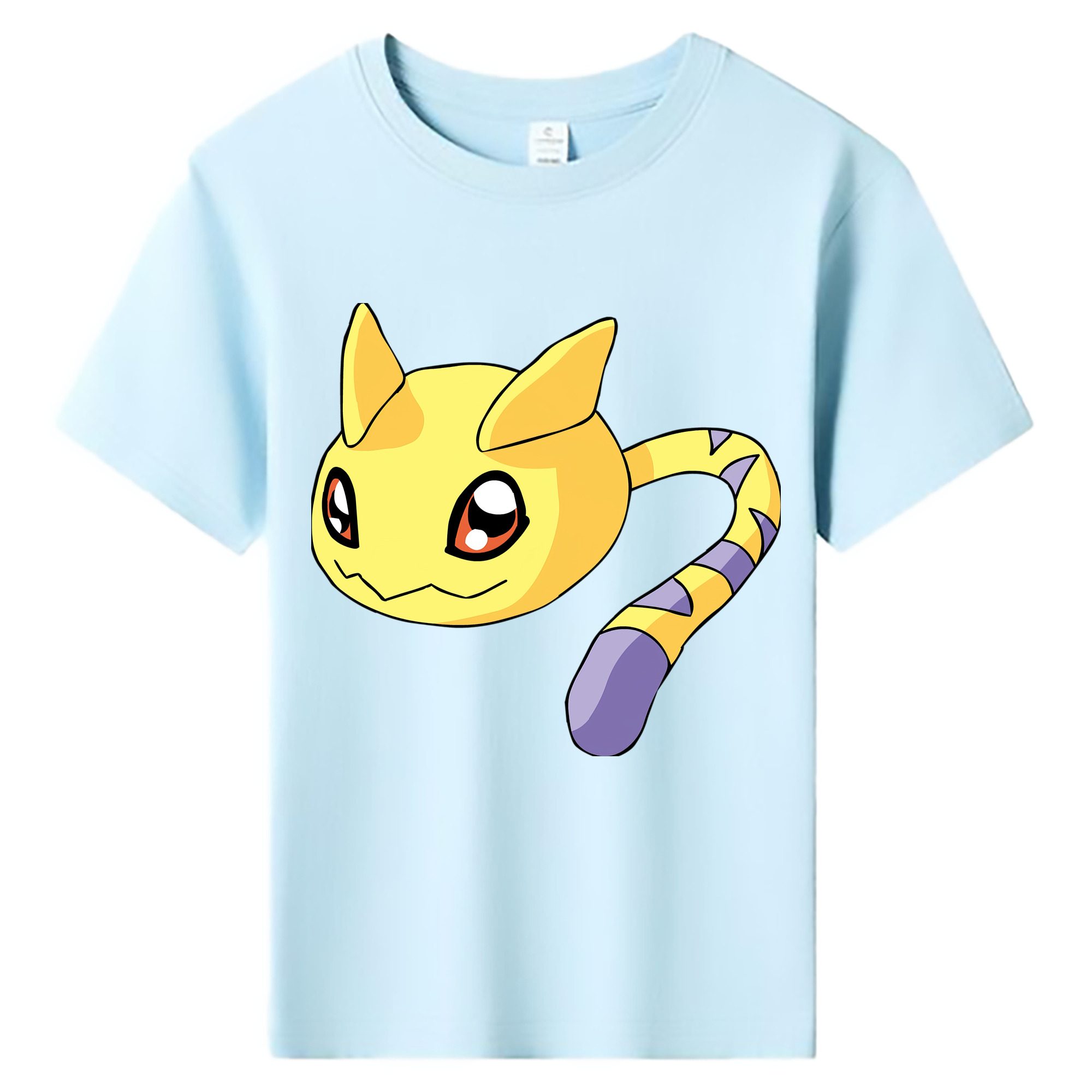 （画像用） Digimon デジタルモンスター/デジモン 綿100％キッズTシャツ（フロントプリント）